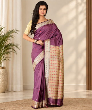 Resham Shilpi Exclusive Katan Silk Saree | Elegant Traditional Handloom Saree