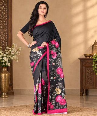 Resham Shilpi Exclusive Block Printed Mulberry Silk Saree – Luxury Handcrafted Tradition