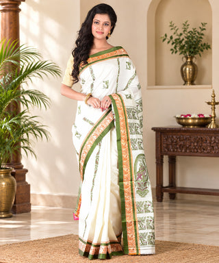 Resham Shilpi Exclusive Handwoven Garad Silk Saree – Traditional Elegance in Pure Silk