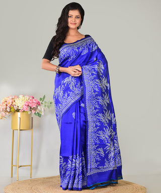 Resham Shilpi Exclusive Block Printed Mulberry Silk Saree – Luxury Handcrafted Tradition