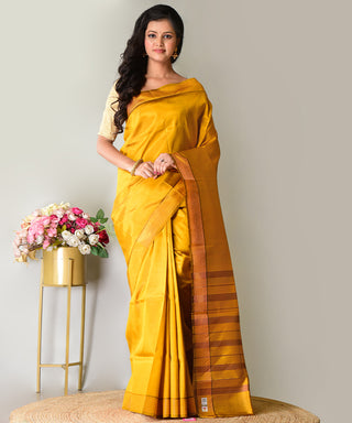 Resham Shilpi Exclusive Handwoven Garad Silk Saree – Traditional Elegance in Pure Silk
