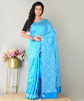 Resham Shilpi Exclusive Block Printed Mulberry Silk Saree – Luxury Handcrafted Tradition