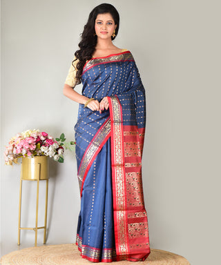 Resham Shilpi Exclusive Handwoven Garad Silk Saree – Traditional Elegance in Pure Silk
