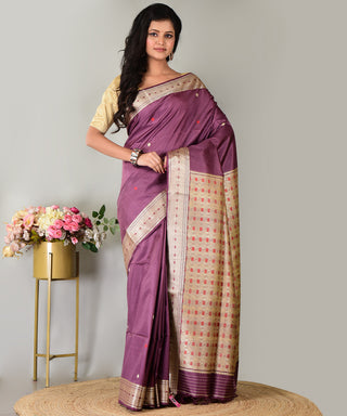 Resham Shilpi Exclusive Katan Silk Saree | Elegant Traditional Handloom Saree