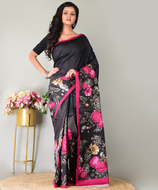 Resham Shilpi Exclusive Block Printed Mulberry Silk Saree – Luxury Handcrafted Tradition