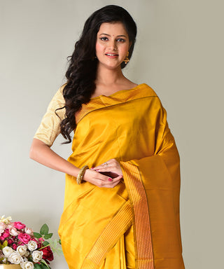 Resham Shilpi Exclusive Handwoven Garad Silk Saree – Traditional Elegance in Pure Silk
