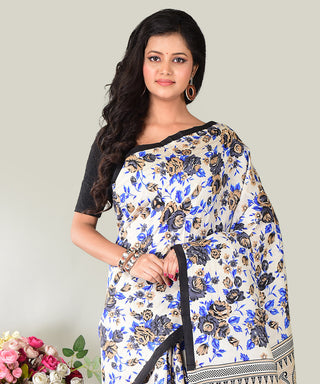 Resham Shilpi Exclusive Screen Printed Mulberry Silk Saree