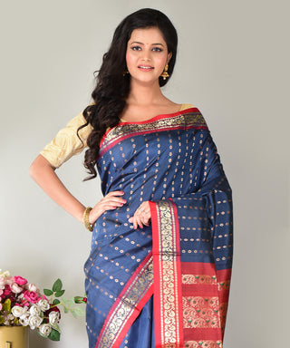 Resham Shilpi Exclusive Handwoven Garad Silk Saree – Traditional Elegance in Pure Silk