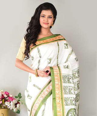 Resham Shilpi Exclusive Handwoven Garad Silk Saree – Traditional Elegance in Pure Silk