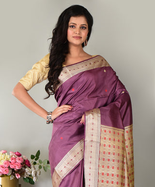 Resham Shilpi Exclusive Katan Silk Saree | Elegant Traditional Handloom Saree