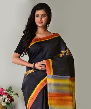 Resham Shilpi Exclusive Hand Painted Mulberry Silk Saree – Artistic Elegance in Every Thread