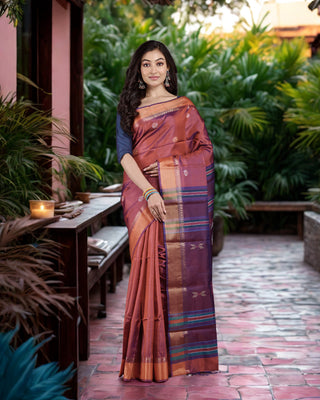 Resham Shilpi Exclusive Mulberry Silk Saree with Intricate Woven Design