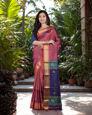 Resham Shilpi Exclusive Mulberry Silk Saree with Intricate Woven Design