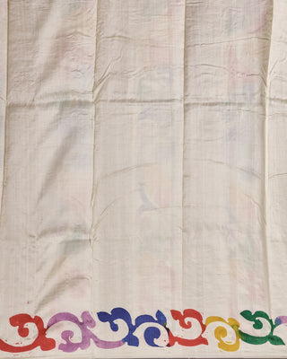 Resham Shilpi Silk Hand Batik Saree – Elegant Traditional Artistry with Handcrafted Design