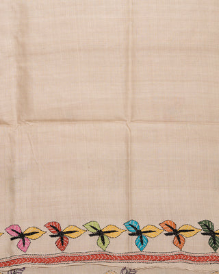 Resham Shilpi Exclusive Tussar Stitch Saree – Intricate Craftsmanship and Timeless Elegance