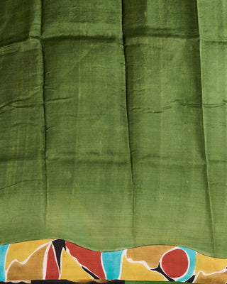 Resham Shilpi Exclusive Hand Painted Mulberry Silk Saree – Artistic Elegance in Every Thread