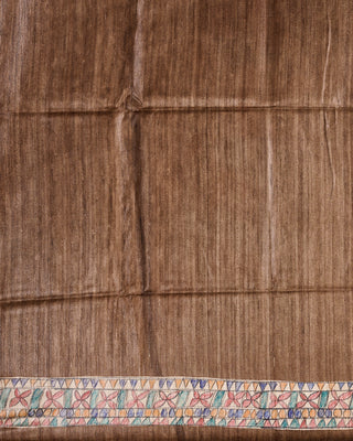 Resham Shilpi Exclusive Hand Painted Tussar Silk Saree – Artistic Elegance for Every Occasion