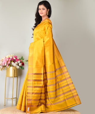 Resham Shilpi Exclusive Handwoven Garad Silk Saree – Traditional Elegance in Pure Silk