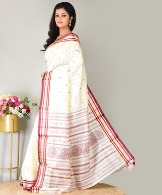 Resham Shilpi Exclusive Handwoven Garad Silk Saree – Traditional Elegance in Pure Silk
