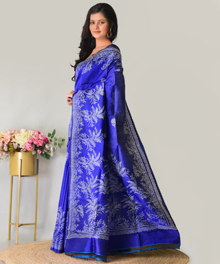 Resham Shilpi Exclusive Block Printed Mulberry Silk Saree – Luxury Handcrafted Tradition