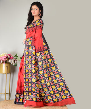 Resham Shilpi Exclusive Block Printed Mulberry Silk Saree – Luxury Handcrafted Tradition