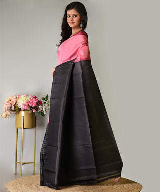 Resham Shilpi Katan Silk Saree with Elegant Check Design – Classic & Luxurious