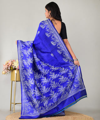 Resham Shilpi Exclusive Block Printed Mulberry Silk Saree – Luxury Handcrafted Tradition