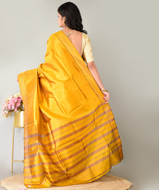 Resham Shilpi Exclusive Handwoven Garad Silk Saree – Traditional Elegance in Pure Silk