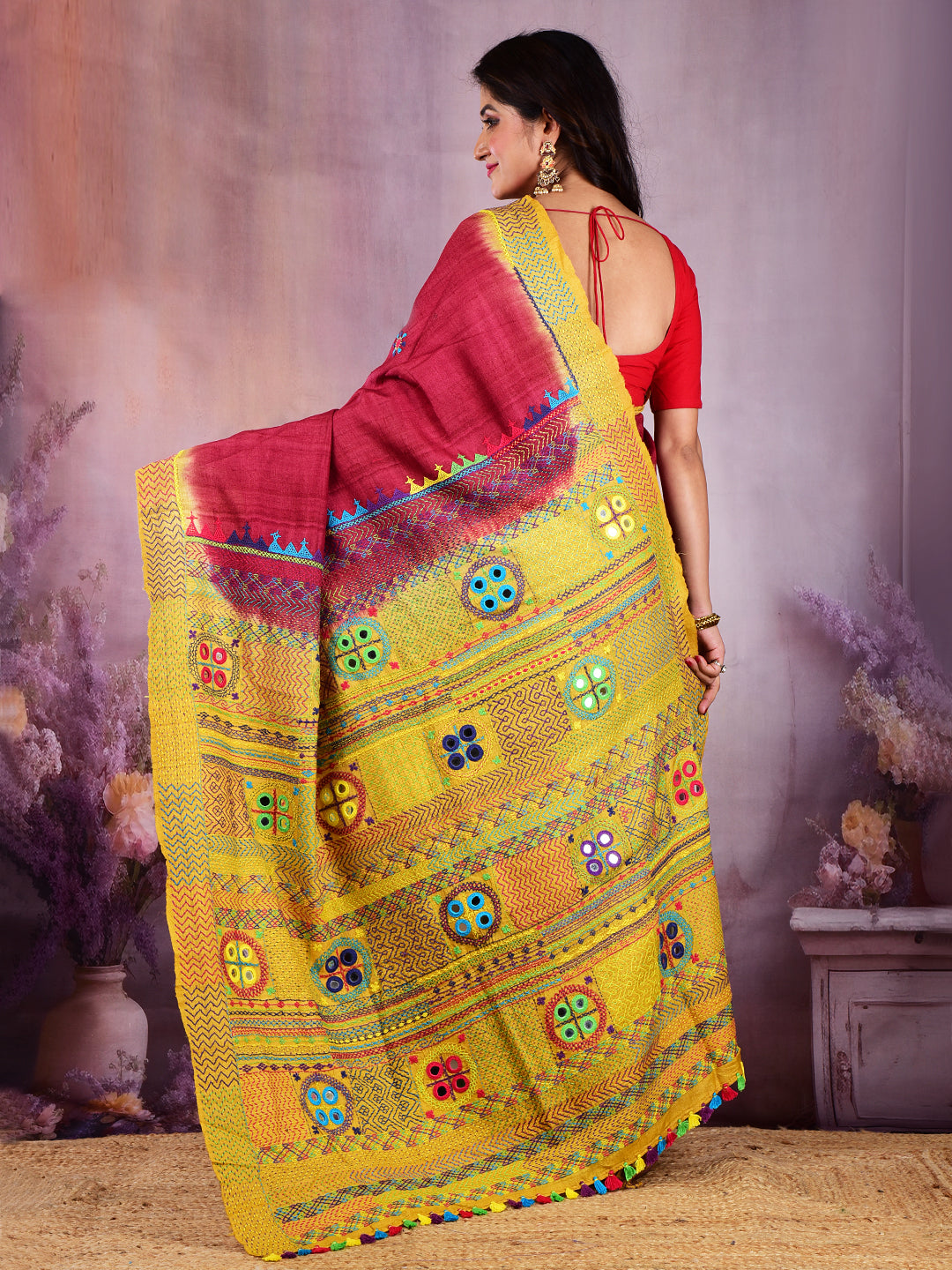 Resham Shilpi Exclusive Handcrafted Tussar Silk Saree with Traditional