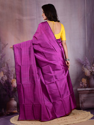 Resham Shilpi Exclusive Silk One Color Saree – Timeless Elegance
