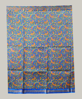 Resham Shilpi Exclusive Block Printed Mulberry Silk Saree With Zari Border– Luxury Handcrafted Tradition