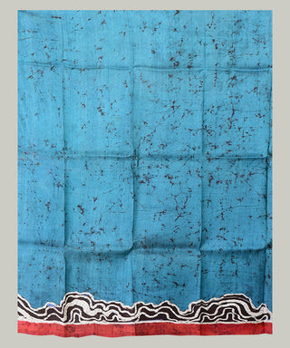 Resham Shilpi Silk Hand Batik Saree – Elegant Traditional Artistry with Handcrafted Design