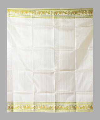 Resham Shilpi Exclusive Handwoven Baluchari Silk Saree – Traditional Bengal Weave with Intricate Mythological Motifs