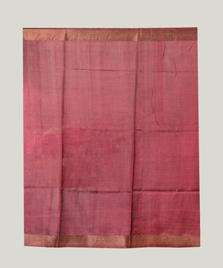 Resham Shilpi Exclusive Block Printed Mulberry Silk Saree  With Zari Border– Luxury Handcrafted Tradition