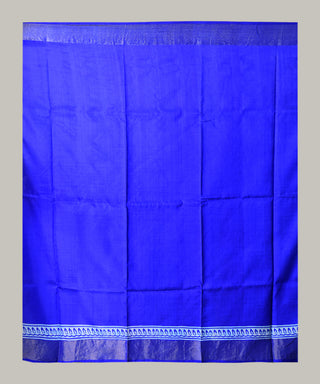 Resham Shilpi Exclusive Hand Block Printed Mulberry Silk Saree with Zari Border | Traditional Indian Silk Saree for Festive & Wedding Wear