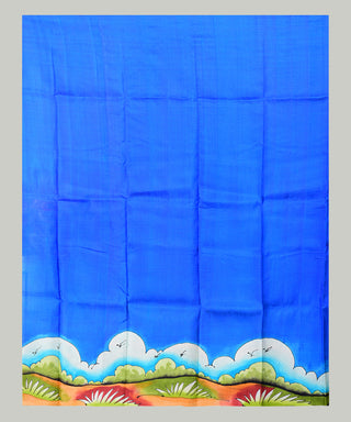 Resham Shilpi Exclusive Hand Painted Mulberry Silk Saree – Artistic Elegance in Every Thread