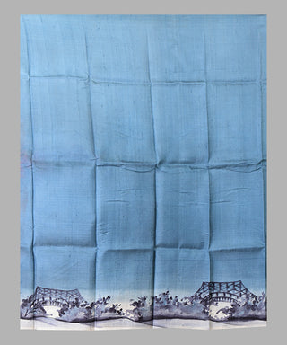 Resham Shilpi Exclusive Hand Painted Mulberry Silk Saree – Artistic Elegance in Every Thread