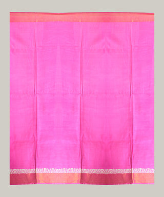 Resham Shilpi Exclusive Hand Block Printed Mulberry Silk Saree with Zari Border | Traditional Indian Silk Saree for Festive & Wedding Wear