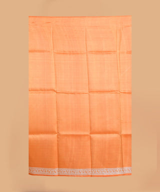 Resham Shilpi Elegant Blush Peach Silk Block Printed Saree